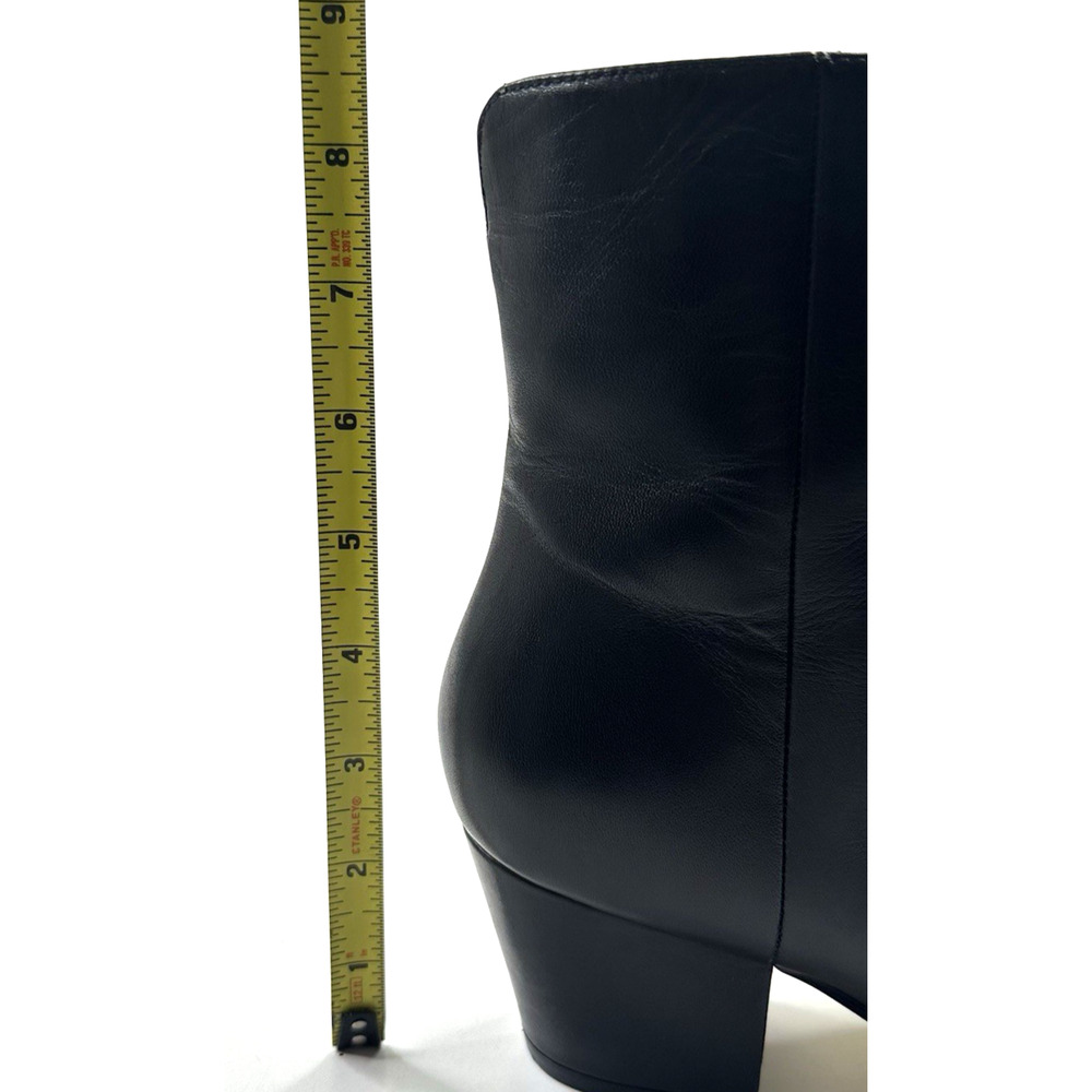 Marc Fisher LTD. Mavey Pointed Toe Black Leather Bootie Womens Size 9M New $219 - Picture 8 of 12